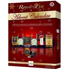 Royal Des Lys Adventskalender med Spritfylld Choklad 2022