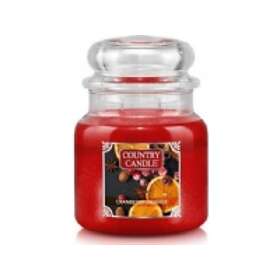 Country Candle Medium Jar 2 Wick Tuoksukynttilät Cranberry Orange
