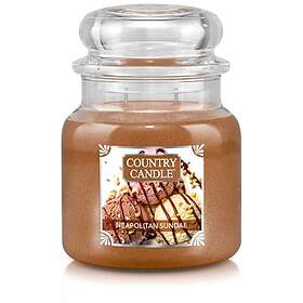 Country Candle Medium Jar 2 Wick Scented Candle Neapolitan Sundae