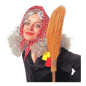 Häxa Peruk med Scarf