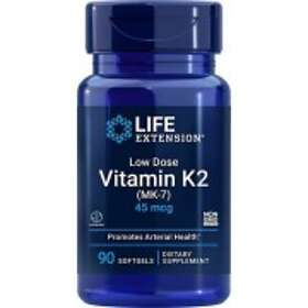 Life Extension Low Dose Vitamin K2 (MK-7) 45mcg 90 Softgels