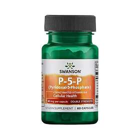 Swanson P-5-P (Pyridoxal-5-Phosphate) Coenzymated Vitamin B-6 40mg 60 Kapslar