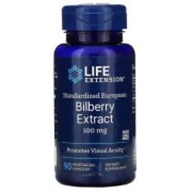 Life Extension Bilberry Extract Standardized European 100mg 90 Capsules
