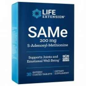 Life Extension SAMe S-Adenosyl-Methionine 200mg 30 enteric coated Tabletter