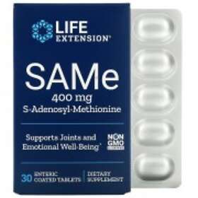 Life Extension SAMe S-Adenosyl-Methionine 400mg 30 enteric coated Tabletter