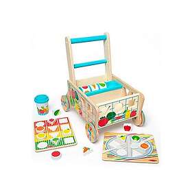 Melissa & Doug Wooden Shape Sorting Grocery Cart