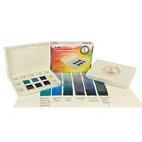 Daniel Smith Akvarellfärg Half Pan 6-Set – Blues: Serene To Dramatic