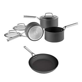 Ninja Foodi ZEROSTICK 5-Piece Pan Set, [C35000UK] Hard Anodised Aluminium,  Non-Stick, Induction Compatible, Dishwasher Safe