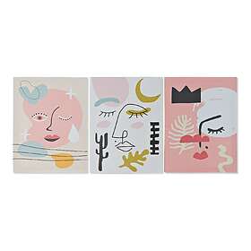 DKD Home Decor Maleri Face Lærred Abstrakt (30 x 1,8 x 40 cm)