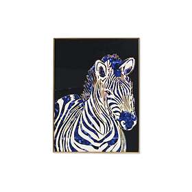 DKD Home Decor Maleri Zebra Moderne (60 x 3 x 80 cm)