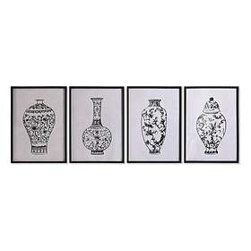 DKD Home Decor Maleri Gran Krystal Vase (50 x 70 (4 enheder) - Hitta bästa pris på Prisjakt