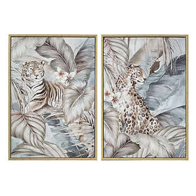 DKD Home Decor Maleri Tropisk (70 x 4 x 100 cm) (2 enheder)