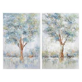 DKD Home Decor Maleri Træ (60 x 3 x 90 cm) (2 pcs)