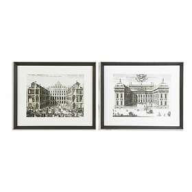 DKD Home Decor Maleri (56 x 3 x 46 cm) (2 enheder)