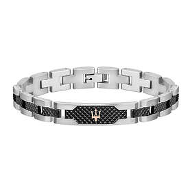 Maserati Bracelet Homme Steel Argenté, Noir JM419ASC01-PAR