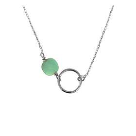 Caroline Najman Collier argent 925 chrysoprase FIDJI