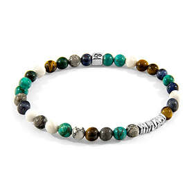 Anchor & Crew Bracelet Atrato Argent Et Pierre De Plusieurs-Gemme Multicolore