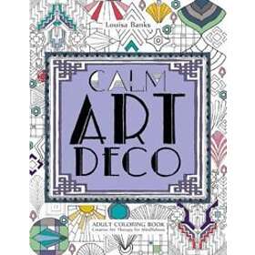Calm Art Deco Adult Coloring Book