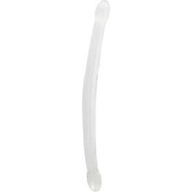 RealRock Crystal Clear Non Realistic Double Dildo 42cm