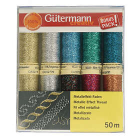 Gütermann Trådset Sytråd Metallic 50m 10st