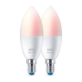WiZ LED Candle C37 Smart Wi-Fi E14 4.9W 470lm 6500K (2-pack)