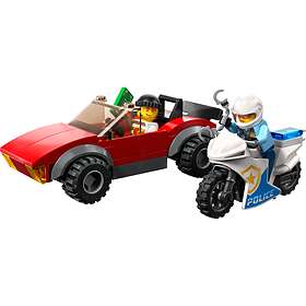 LEGO City 60392 Biljakt med polismotorcykel