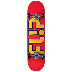 Flip Complete Skateboard (Team Outlined) Orange 8"