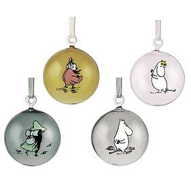 Muurla Moomin Christmas Ball 7cm 4-pack