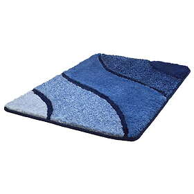 Kleine Wolke Badrumsmatta Wave marine blau 55x65 cm