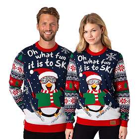 Pingvin på Skidor Christmas Sweater (Unisex)
