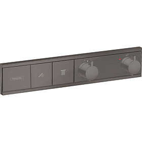 Hansgrohe RainSelect Termostat Borstad Sort Krom 15380340