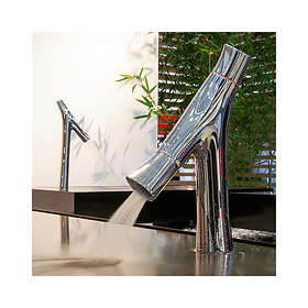 Axor Starck Organic 80 Tvättställsblandare 12011340 Borstad Sort Krom