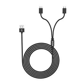 SiGN Duo Charge & Play Cable for PS5 1,5m