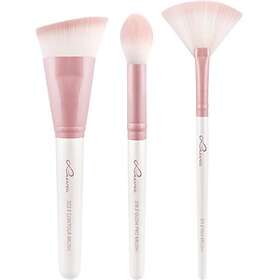 Luvia Cosmetics Brush Brush Set Prime Vegan Candy Highlight & Contour Set Fan Brush Glow Pro Brush Contour Brush 1 Stk.