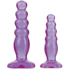 Doc Johnson Crystal Jellies Anal Delight Trainer Set Purple