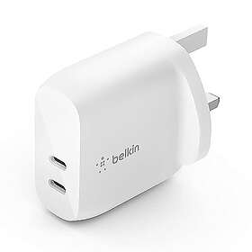Belkin BoostCharge Dual USB-C PD Wall Charger 40W