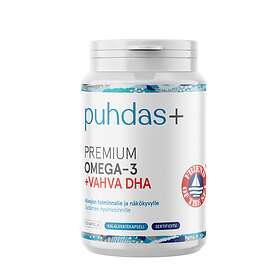 puhdas+ Premium Omega-3 + Vahva DHA 120 Kapselit