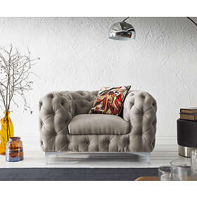 DELIFE Fauteuil-Club Corleone 120x97 cm Beige Fauteuil Lounge