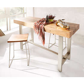 DELIFE Table-bar Blokk 165x60 cm cadre métallique acacia nature