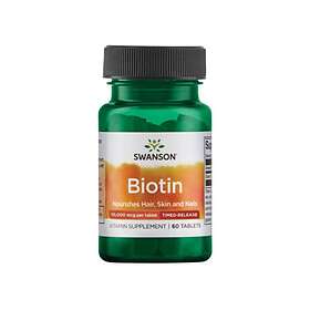 Swanson Biotin 10000mcg 60 Tabletter