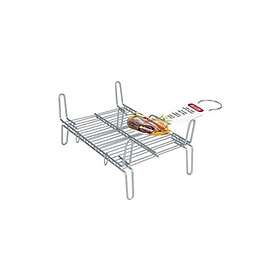 Euroweb Dubbelgrill i stål Mått 25 x 25 cm