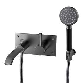 Tapwell Badkarsblandare ARM036 (Børstet Svart Krom)