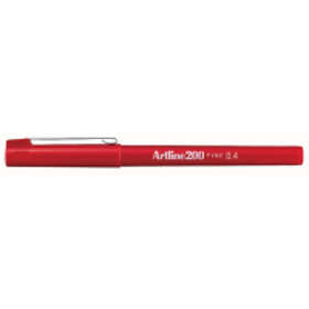 Artline 200 Fineliner Fine 0.4mm (röd)