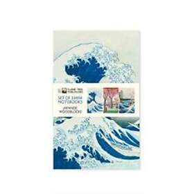 Japanese Woodblocks Set of 3 Mini Notebooks