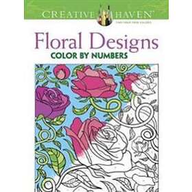 Creative Haven Floral Design Color By Number Coloring Book