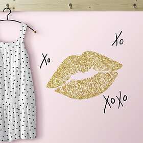 RoomMates Väggdekor XOXO Lip with Glitter Decals RMK3532SCS