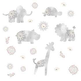 RoomMates Väggdekor Gray Baby Animals Kathy Davis Peel and Stick Wall Decals RMK3319SCS