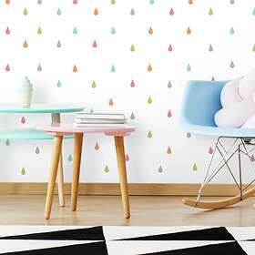 RoomMates Väggdekor Pastel Raindrop raindrop Peel & stick Wall Decals RMK3843SCS