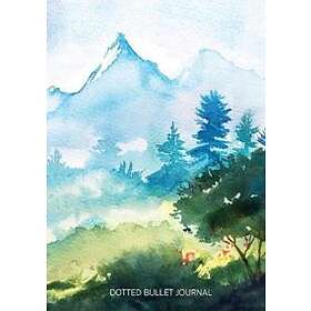 Watercolor Hillside Dotted Bullet Journal