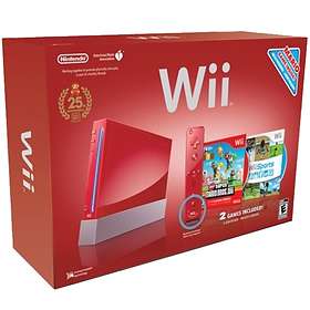 Nintendo Wii - Red Limited Edition 2010 512MB - Find den bedste pris Prisjagt